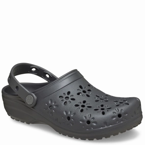 Crocs Unisex Classic Floral Cut Out Clog Cross training Comfort Flex
