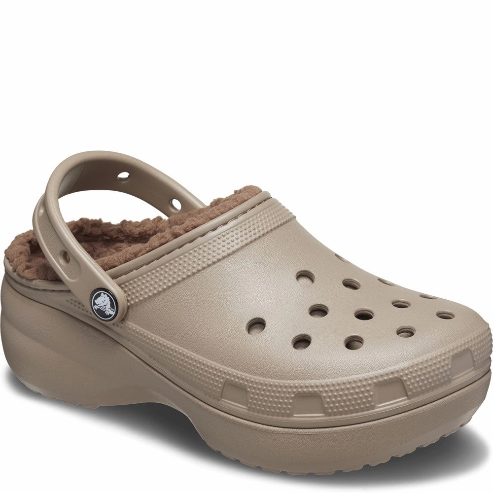 Slip Resistant Crocs Classic Platform Lined Clog