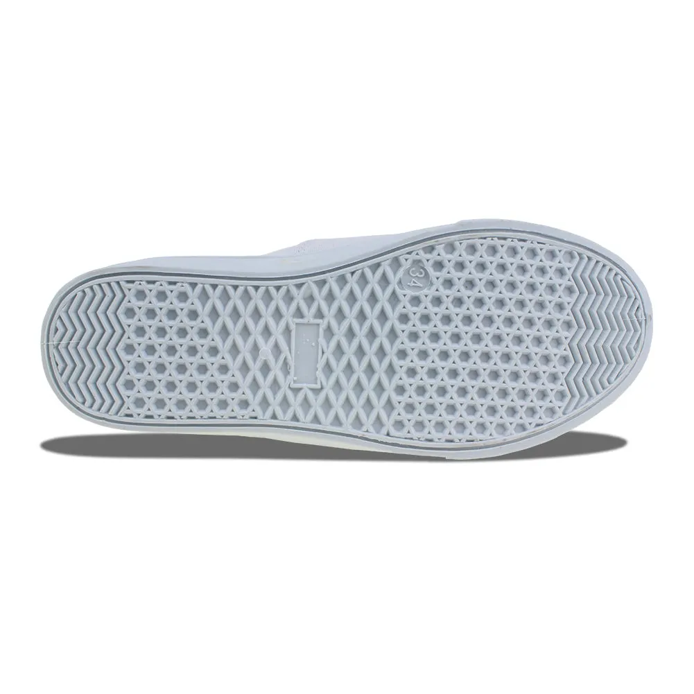 Asics Shoes Netburner White Lace up Sneakers Canvas Unisex Shoes(Little Kid/Big Kid)