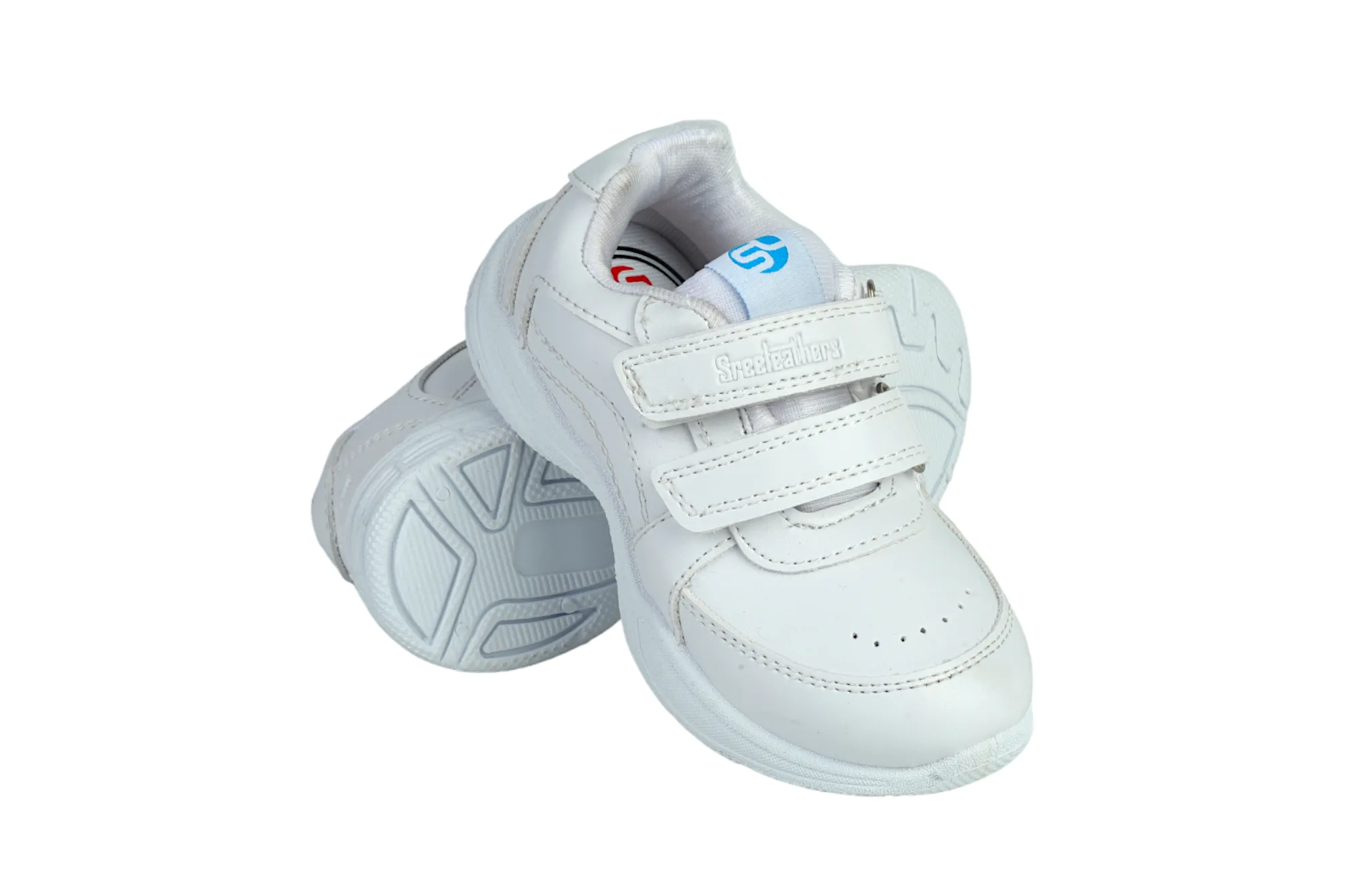 White Velcro School Shoes for Kids 57006 Cr7 Boots