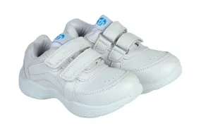 Horse Riding Boots White Velcro School Shoes for Kids 57006