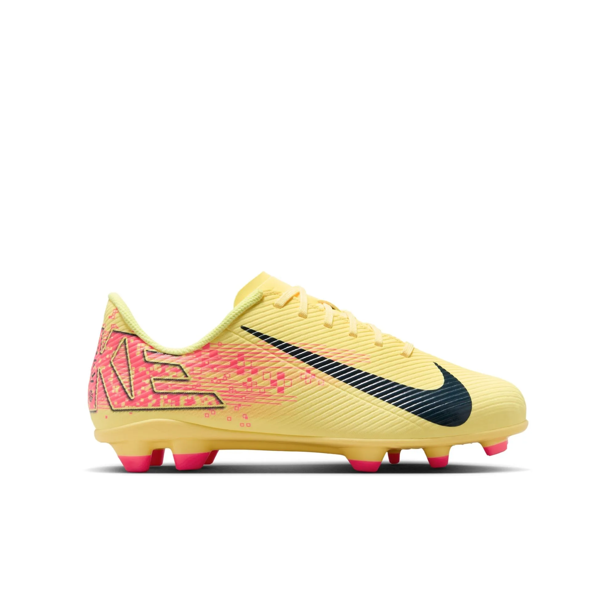 Best Soccer Cleats For Heel Pain Nike Junior Zoom Vapor 16 Club Kylian Mbappe FG Firm Ground Soccer Shoes - Laser Orange/ Armory Navy