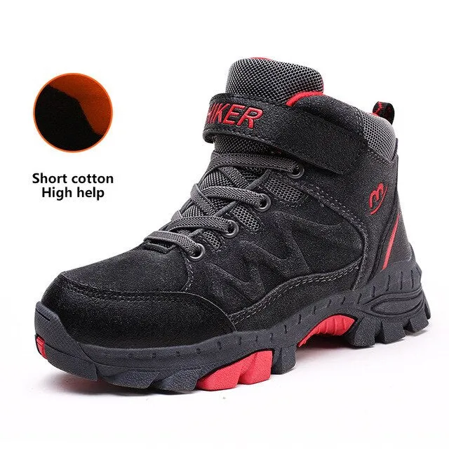 Winter Boots for Boys Kids Snow Shoes Teenagers Children Hiking Shoes Walking Climbing Sneakers CN size 31- 40 Gh Bass Hiking Boots