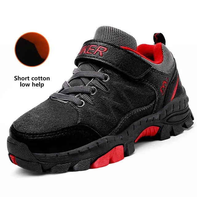 Winter Boots for Boys Kids Snow Shoes Teenagers Children Hiking Shoes Walking Climbing Sneakers CN size 31- 40 Best Hiking Boots 2015