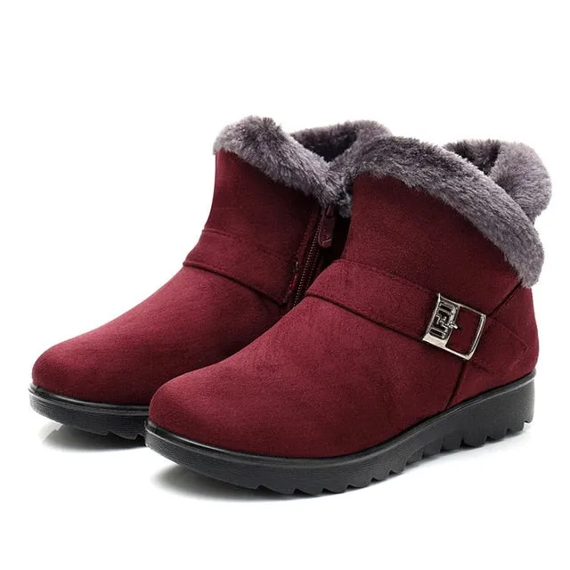 South Beach Snow Boots Winter Women Ankle Boots