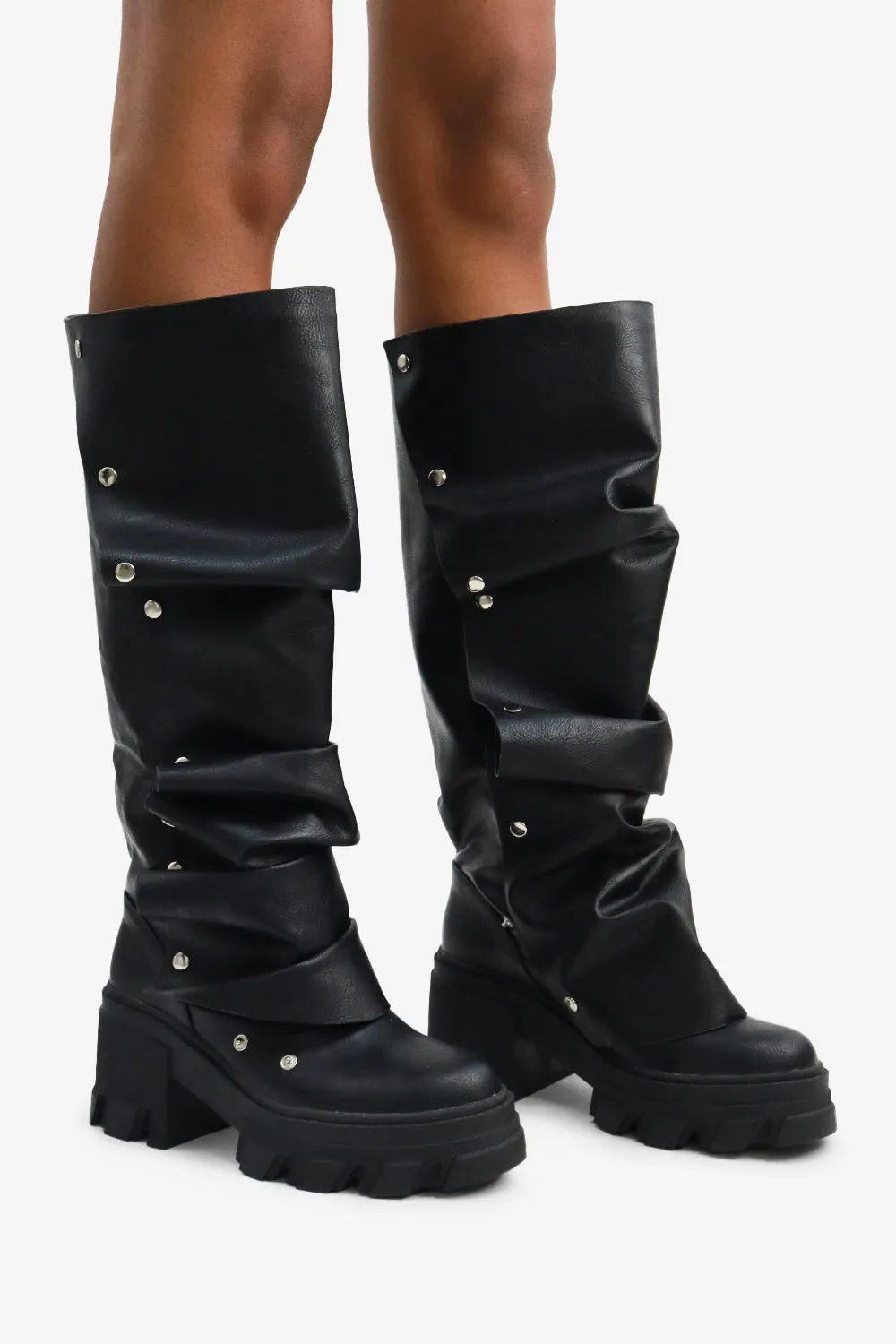 Keen Waterproof Hiking Boots Women Mid Calf Snap Button Platform Slouchy Boots