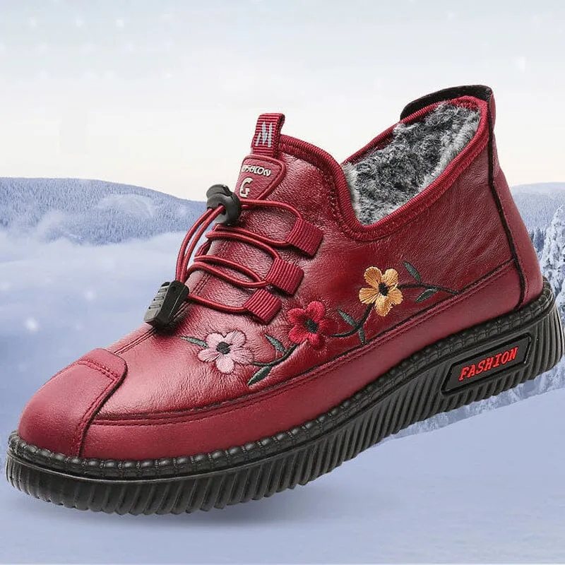 Women Soft Warm Loafers for Elderly Agathea Chunky Loafers