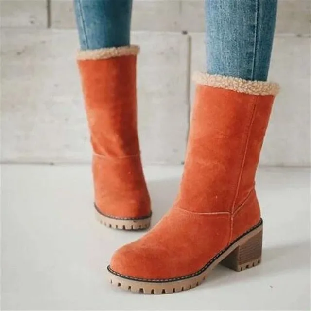 Women Winter Fur Warm Snow Boots Ladies Warm wool booties Ankle Boot Comfortable Shoes plus size 35-43 Casual Women Mid Boots Best Snow Work Boots