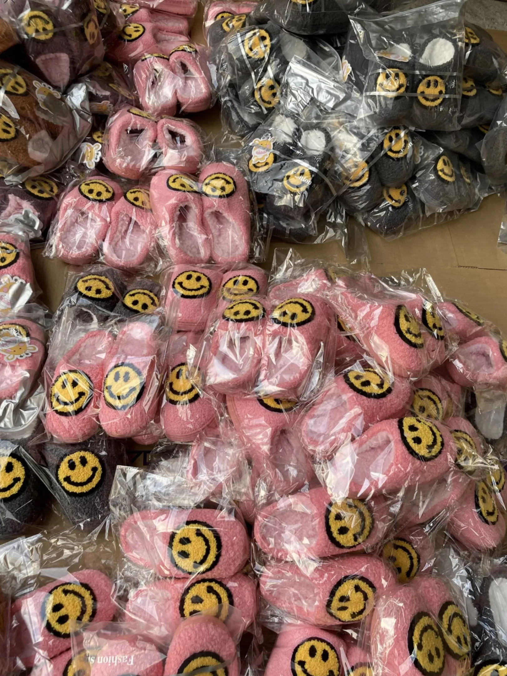 Dearborn Slippers  Womens & Kids Smiley Face Slippers - Assorted Colors