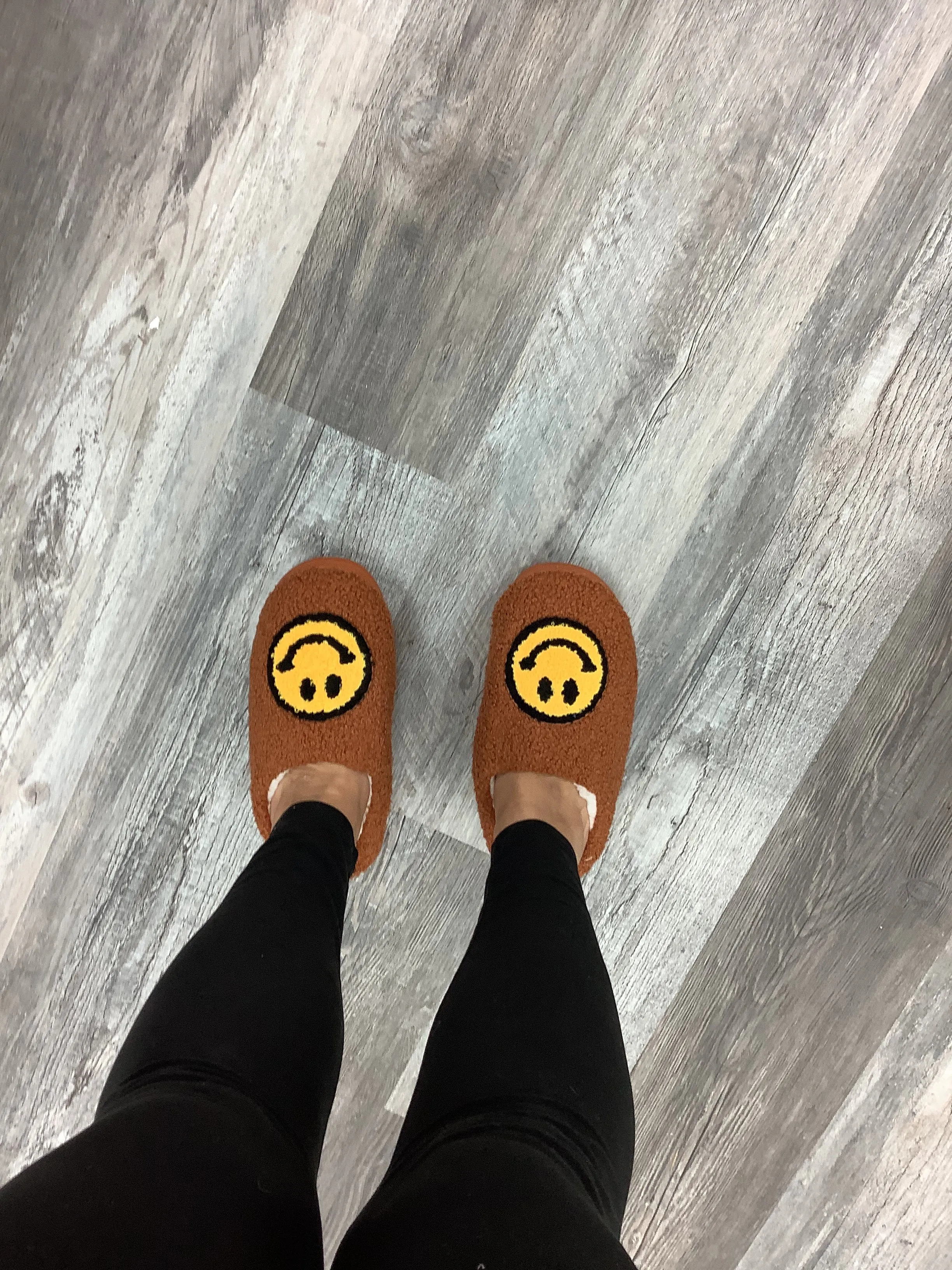  Womens & Kids Smiley Face Slippers - Assorted Colors Ceramic Ballet Slippers