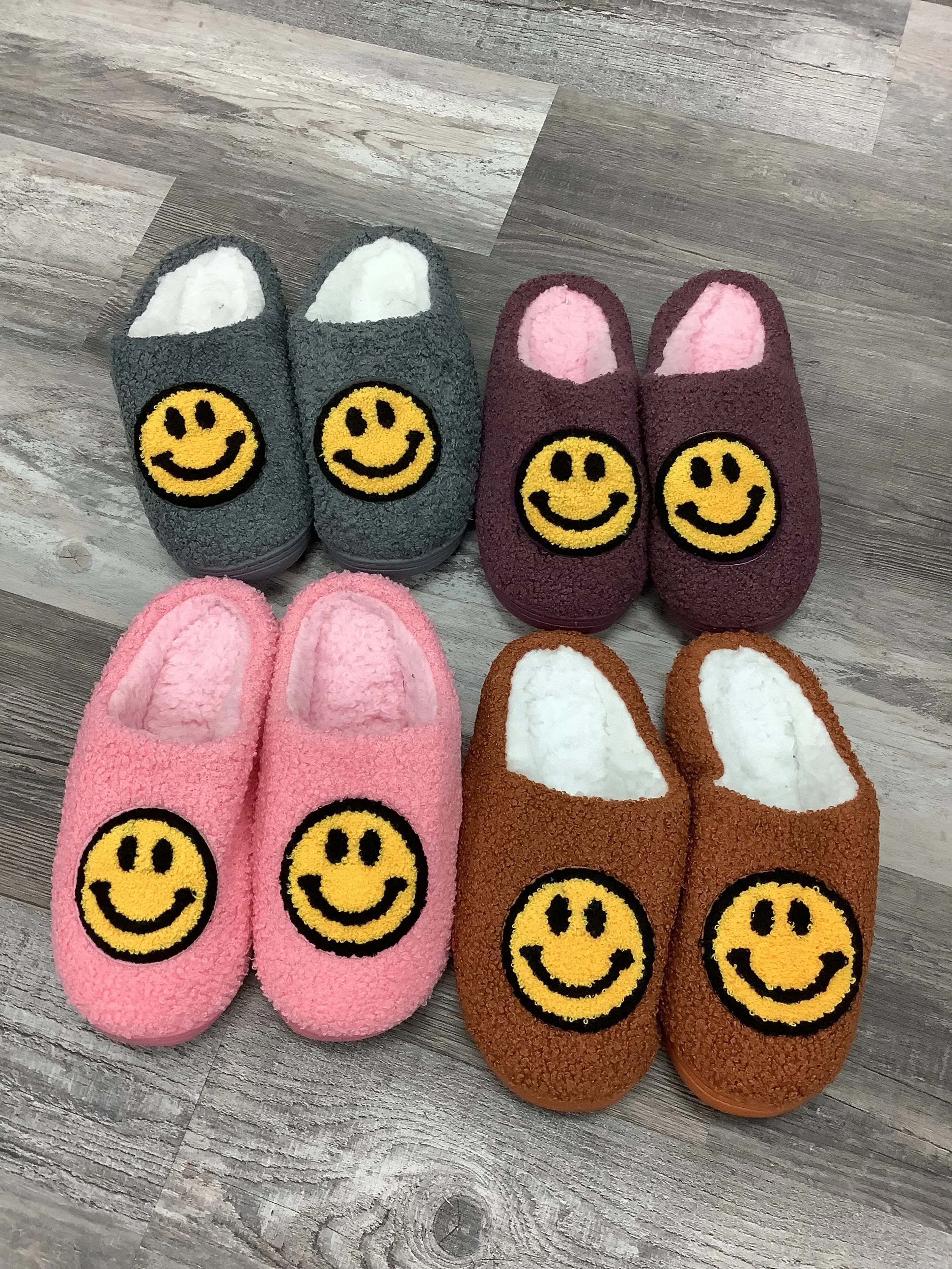 Mahabi Slippers  Womens & Kids Smiley Face Slippers - Assorted Colors