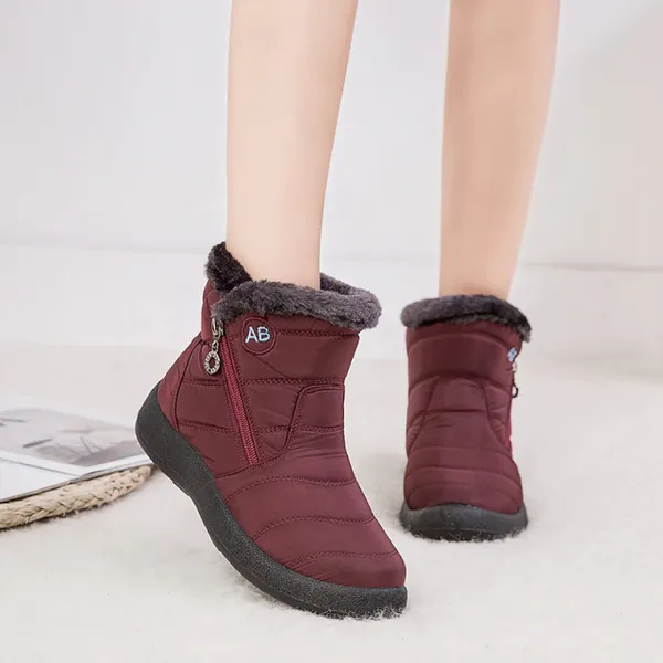 Packable Snow Boots Women's Cozy Winter Waterproof Anti-Slip Boots