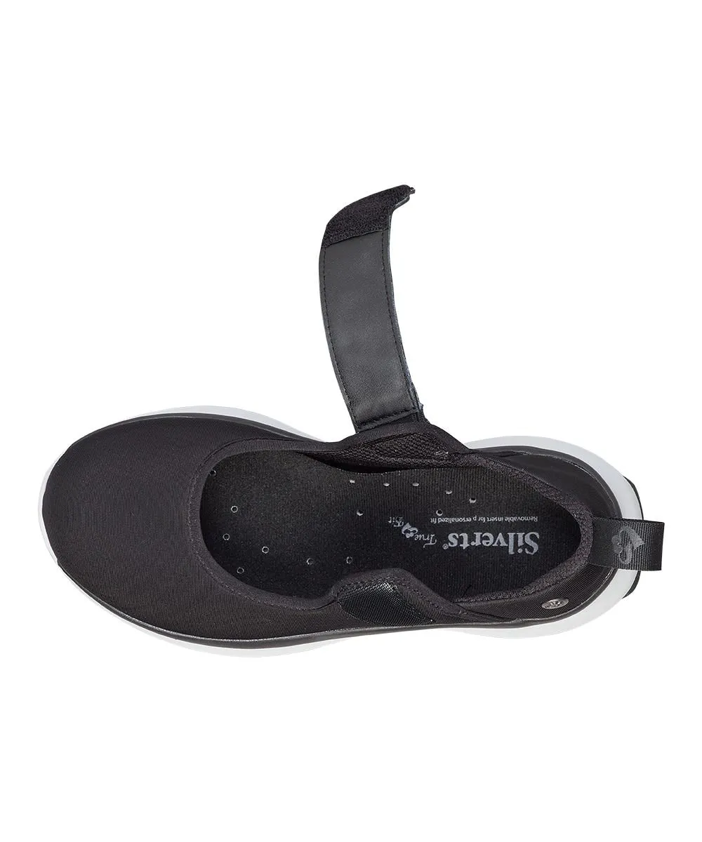 Women's Extra Wide Mary Jane Walking Shoes with Easy Touch Beaver Slippers