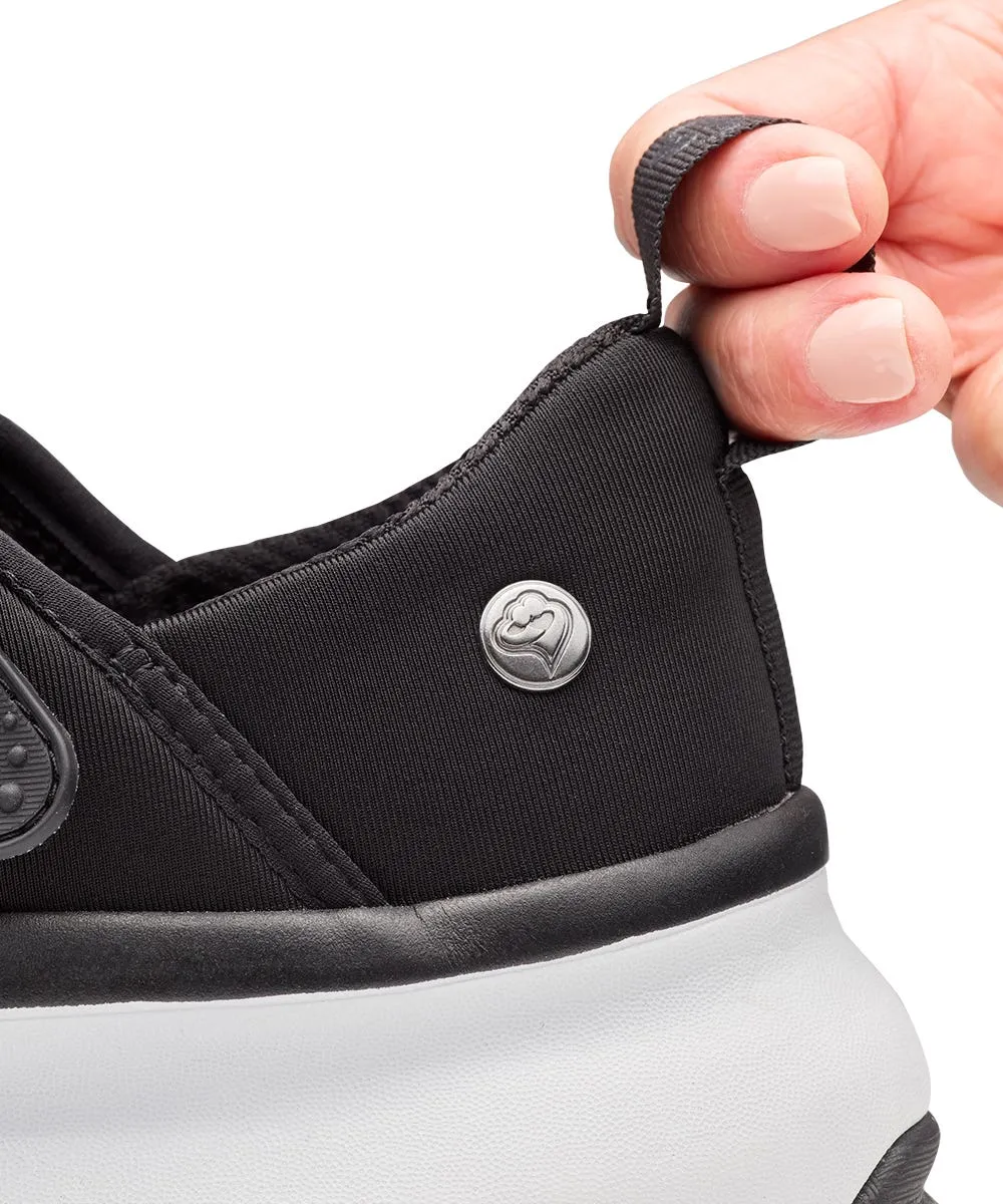 German Wool Slippers Women's Extra Wide Mary Jane Walking Shoes with Easy Touch