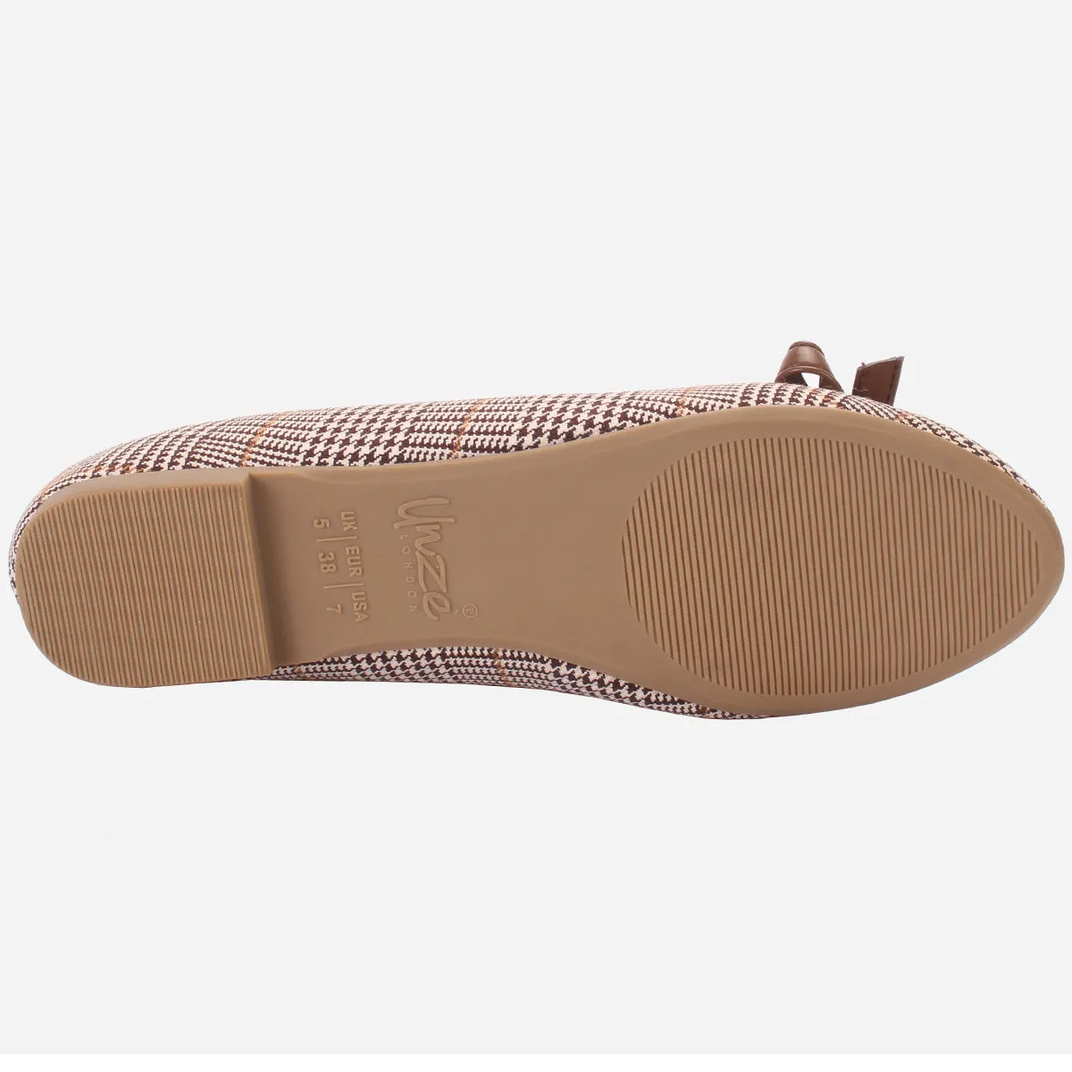 Womens "ANNA" Flat Slip On Ballet Pumps Comfortable Work Shoes For Flat Feet