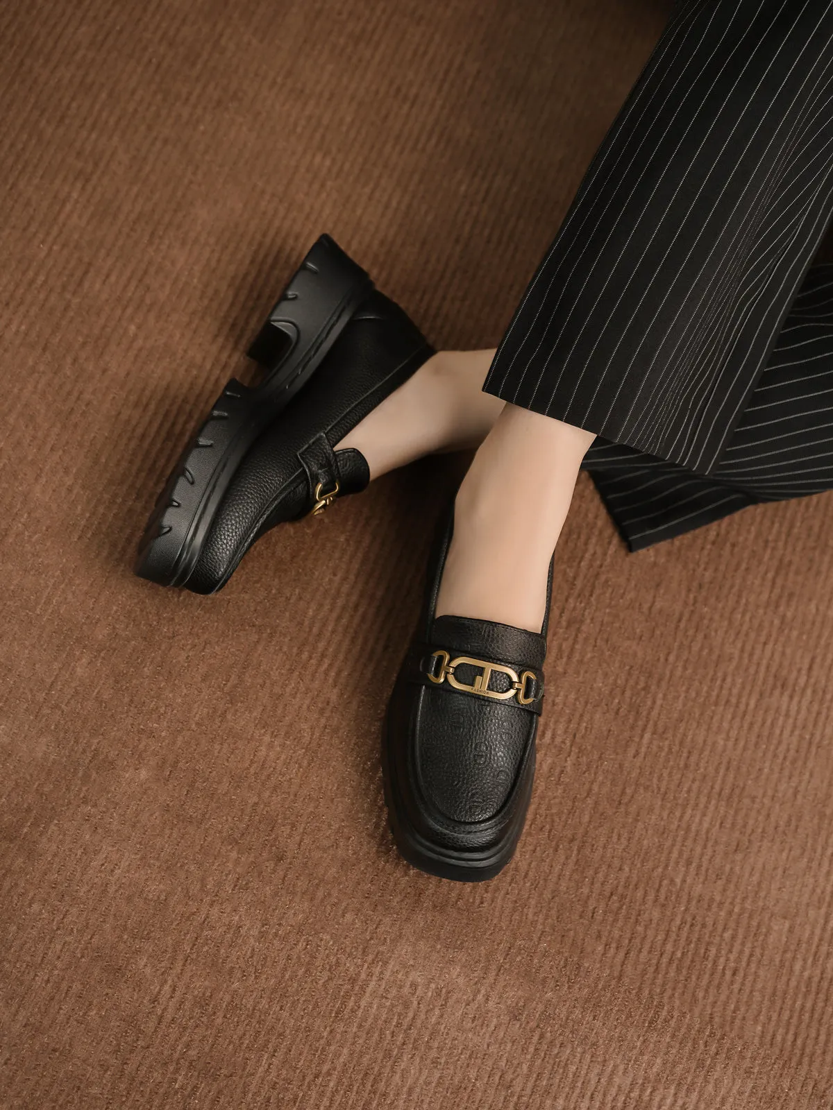 Womens "BEIGIN" Formal Office Wear Shoes Christmas Loafers