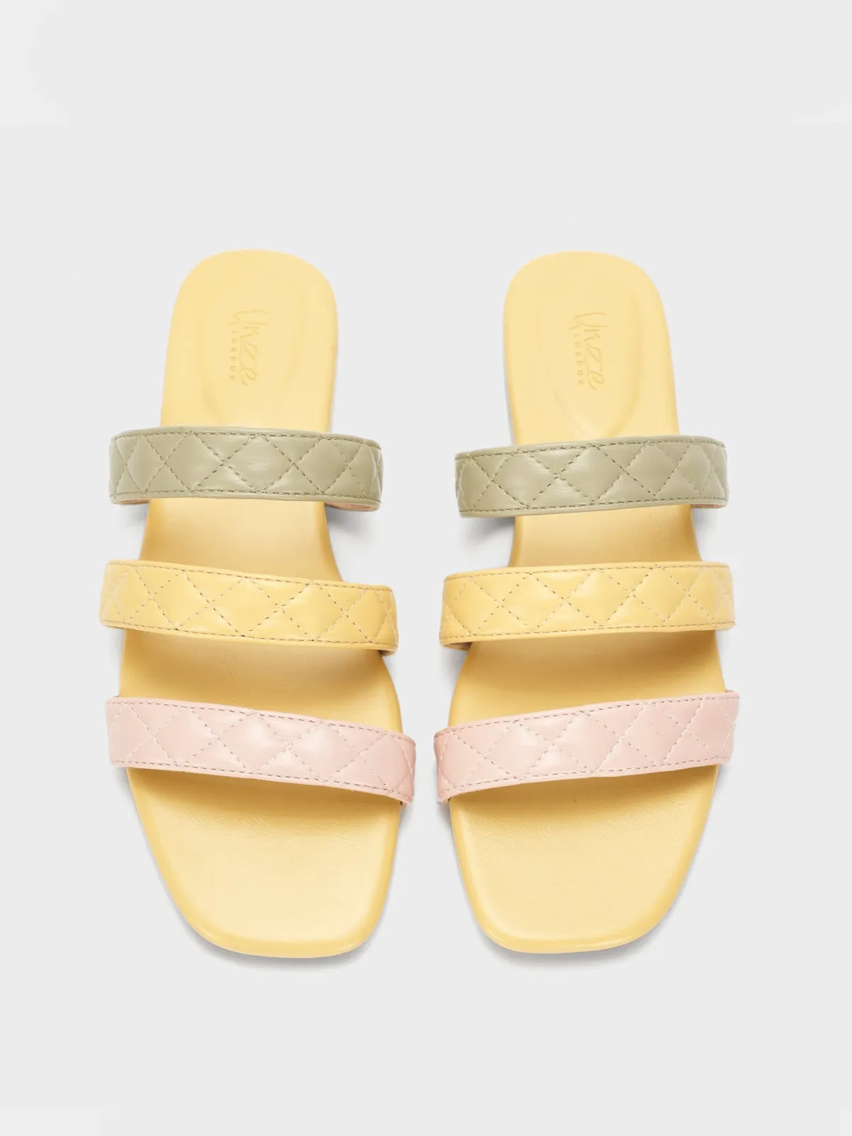 Texas Longhorn Slippers Womens "SAVERINE" Flat Summer Slippers