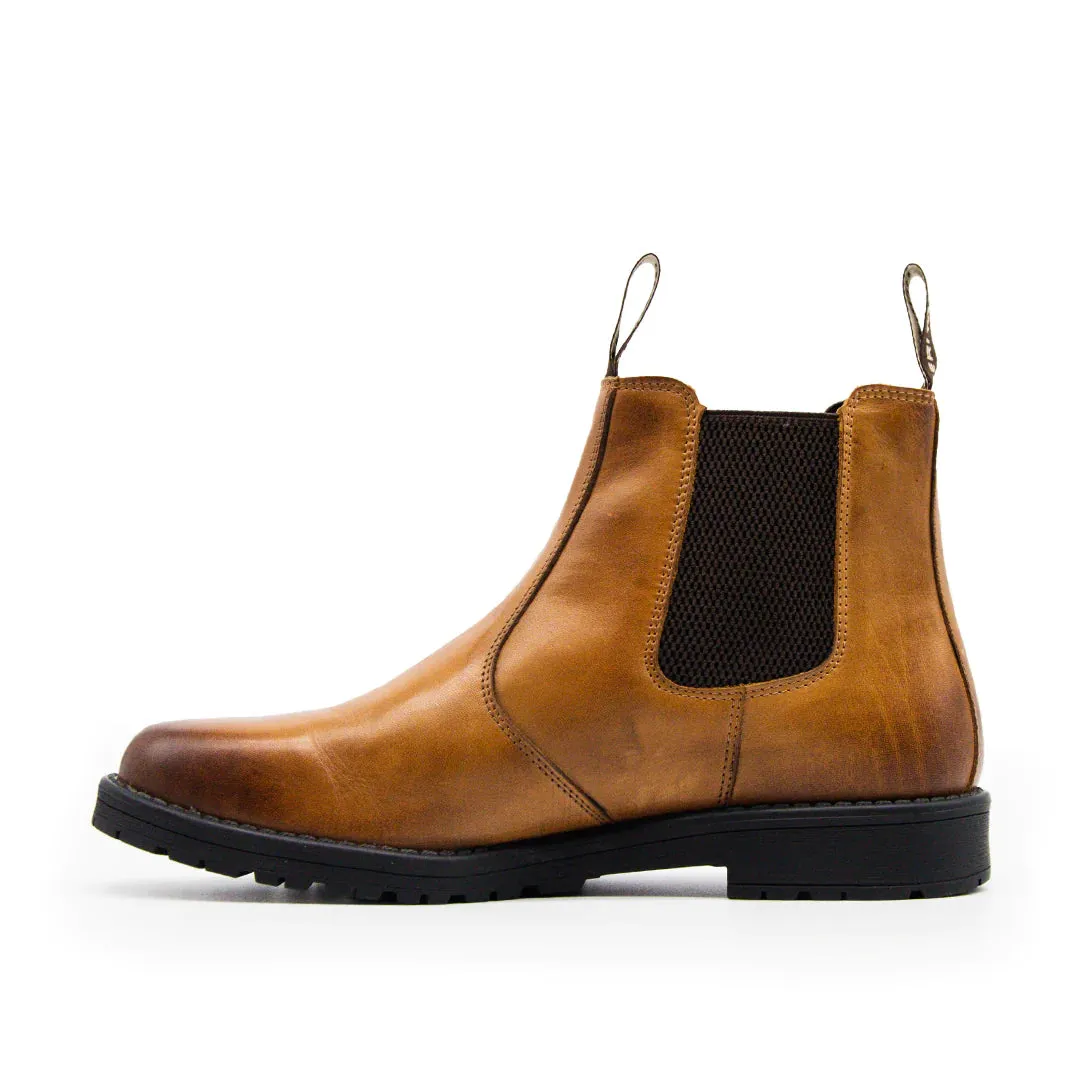 Acid Resistant Work Boots XPERT Heritage Saddler Dealer Boot in Tan