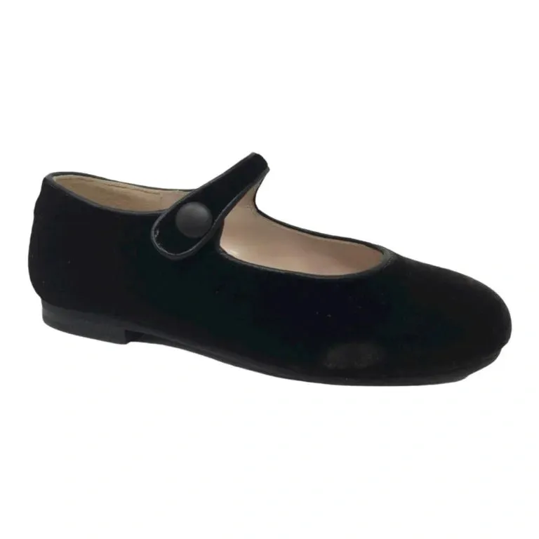 1314 - Brown Velvet Strap for Girl by London Kids Chelsey Boots