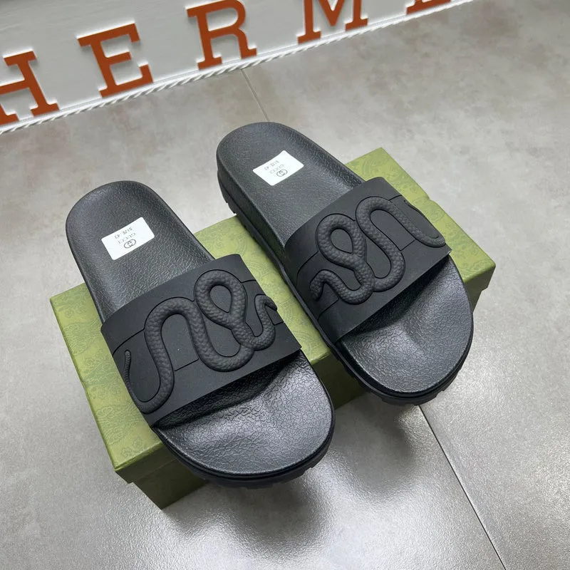 Stoffa Slippers YGS05 Women and Man Leather Slippers 35-45 Shoes with Box