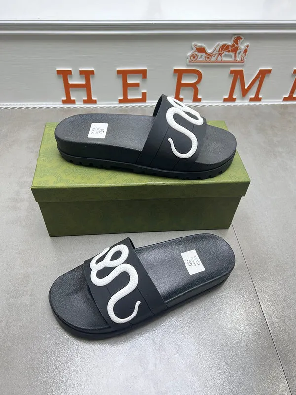 Whale Slippers YGS05 Women and Man Leather Slippers 35-45 Shoes with Box