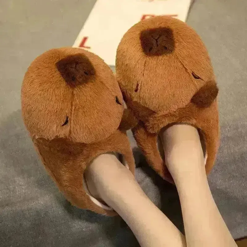 Sandals Friday Plush Capybara Indoor Slippers