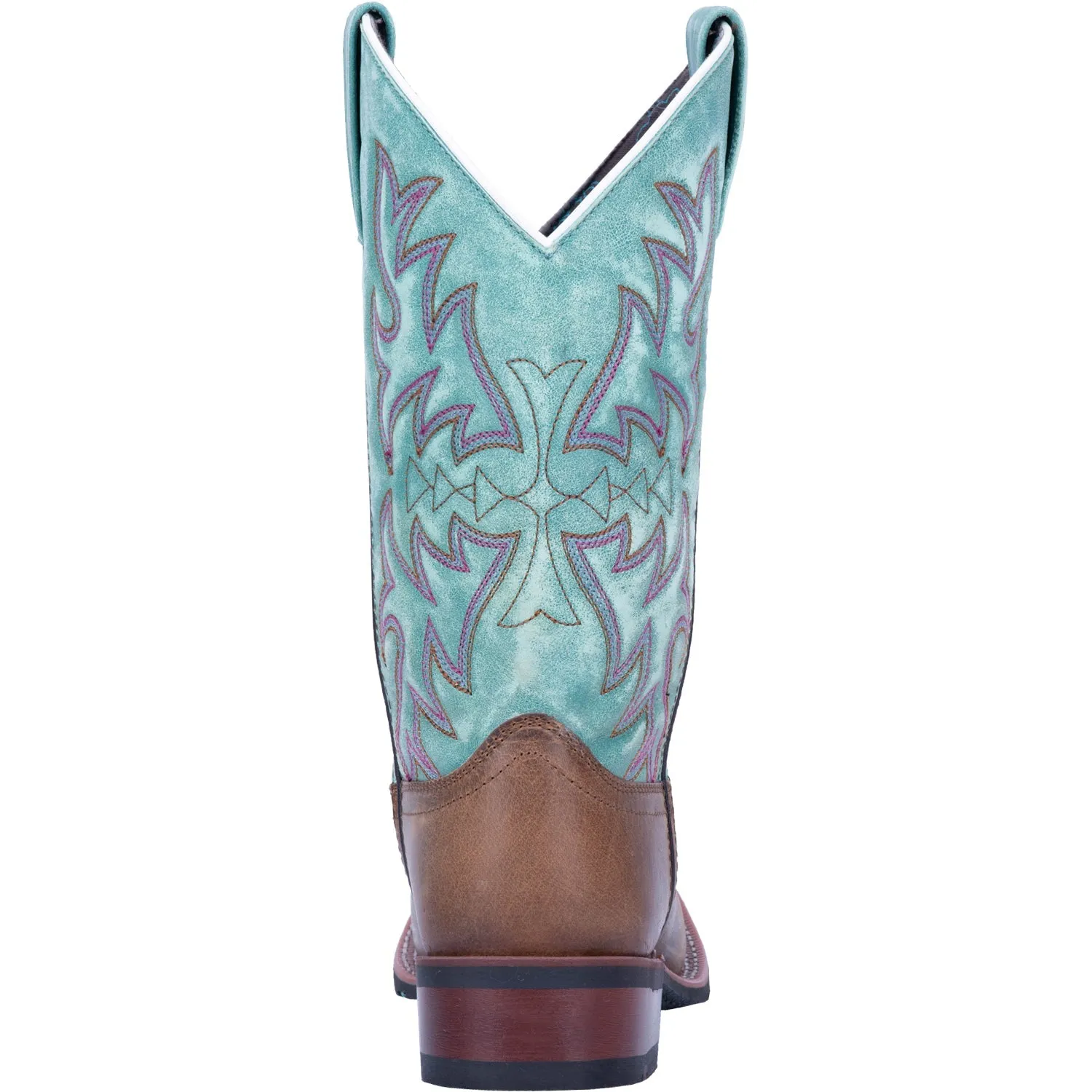 Stiletto Boots Laredo Womens Anita Cowboy Boots Leather Brown/Turquoise